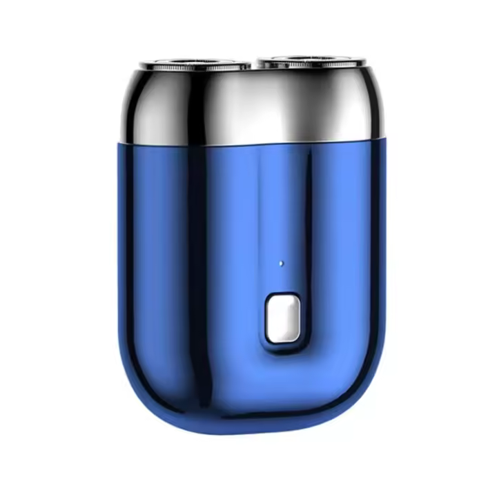 Mini Afeitadora Eléctrica Doble Portátil, Desmontable, Carga Tipo C Ideal para Barba y Viajes - 1