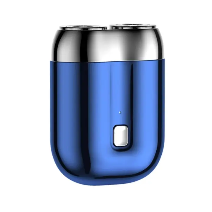 Mini Afeitadora Eléctrica Doble Portátil, Desmontable, Carga Tipo C Ideal para Barba y Viajes - 1