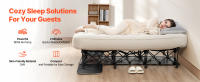 Colchón de aire SucceBuy con estructura - Cuna de camping inflable para 1 persona con bomba incorporada. Cama de aire plegable portátil, soporta 300 lbs - details 0
