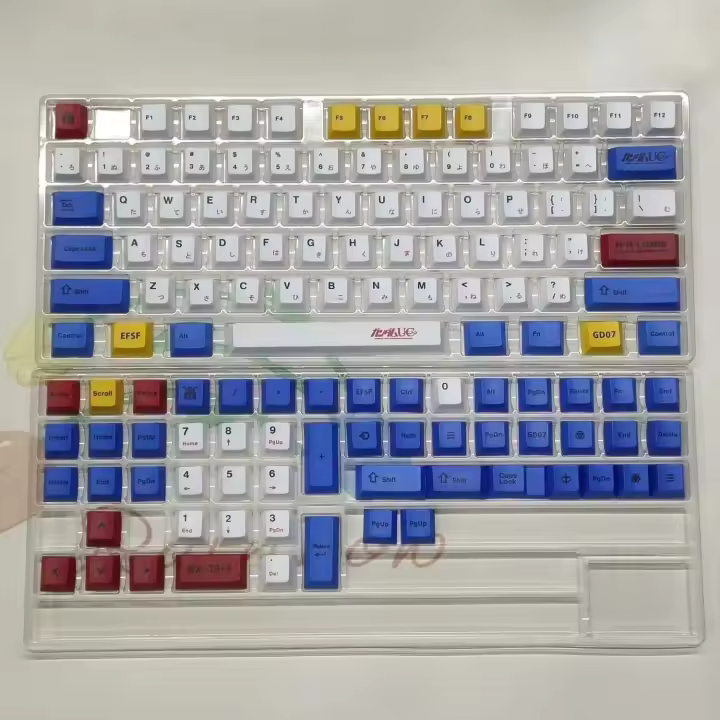Anime Ams 140 teclas SDA perfiladas PBT sublimación de calor interruptor MX personalizado teclas de teclado para juegos Nical - 1