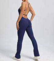 Mono deportivo de yoga sin costuras para mujer, color melocotón, glúteos ajustados, tirantes ajustables, belleza de espalda, gimnasio - details 20