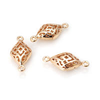 Colgantes de Prismo de Bronce Dorado 18K de Alta Calidad 10PCS Hazlo Tú Sameño Accesorios de Pendientes para Gafas de Sol y Relojes - details 0