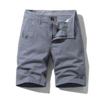 Novedad de verano, pantalones cortos Cargo 100% de algodón para hombre, moda de Color sólido, múltiples bolsillos, pantalones cortos holgados informales de marca para hombre - details 3