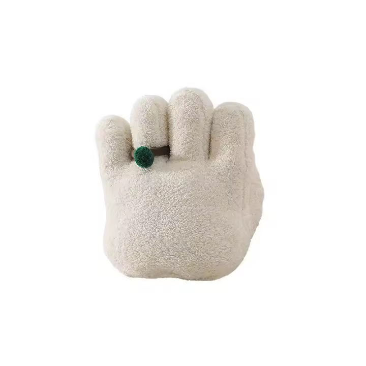 Almohada de Palma de estilo nórdico, simulación creativa, cinco dedos, color sólido, cojín para sofá y sala de estar - 1