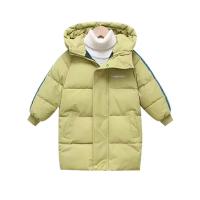 Chaqueta de Invierno Acolchada para Niños Largitud Media, Color Sólido, con Capucha, Cardigan - details 8