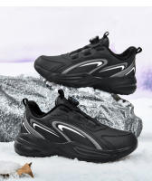 Zapatos deportivos cálidos gruesos de terciopelo que absorben los golpes para hombres y mujeres, zapatos para correr informales - details 22