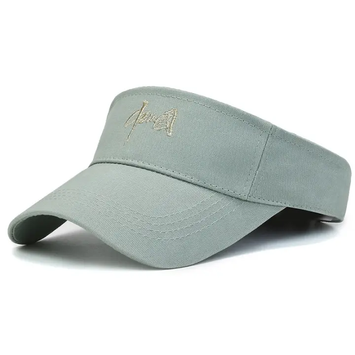 Nuevo sombrero para el sol para parejas de verano con sombrero de copa vacío para mujeres celebridades de Internet, sombrero con letras bordadas transpirable y moderno - 1