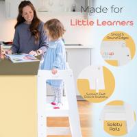 Taburete para niños  Torre de pie para niños pequeños  Altura ajustable |   Barandilla de seguridad - details 1