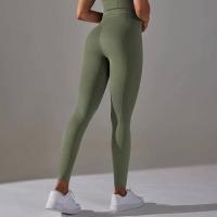 Mujeres sin costuras, leggings deportivos de cintura alta para entrenamiento, correr, fitness, gimnasio, fruncido en el trasero, ropa deportiva - details 19