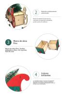 Calendario Adviento 2024, creativo de madera con 24 cuentas atrás, adornos artesanales de decoración navideña de madera - details 6