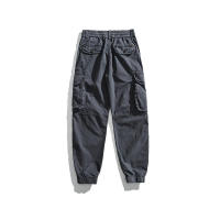 Pantalones Cargo de Moda para Hombres 2024 Estilo Callejero Suelto con Cordón Material de Algodón - details 4