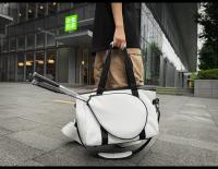 Combi-Bolsa para raqueta de Tenis, raqueta padel, bádminton aqueta, Unisex Adulto, Negro/Blanco - details 8