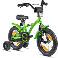 Bicicleta niño 4 años Bicicleta niña 4-6 años 14 Pulgadas Bici niños - Infantil con Pedales ruedines y Freno contrapedal Verde - details 0