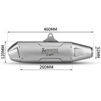 Tubo silenciador Universal de escape para motocicleta, 51mm, modificado T158, para CRF300L CRF1000L T700 790ADV F750GS R1300GS ADV DL650 CBR600RR R6 - details 3