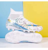 Zapatos de fútbol juveniles de caña alta con clavos largos antideslizantes para deportes de entrenamiento en oferta - details 17
