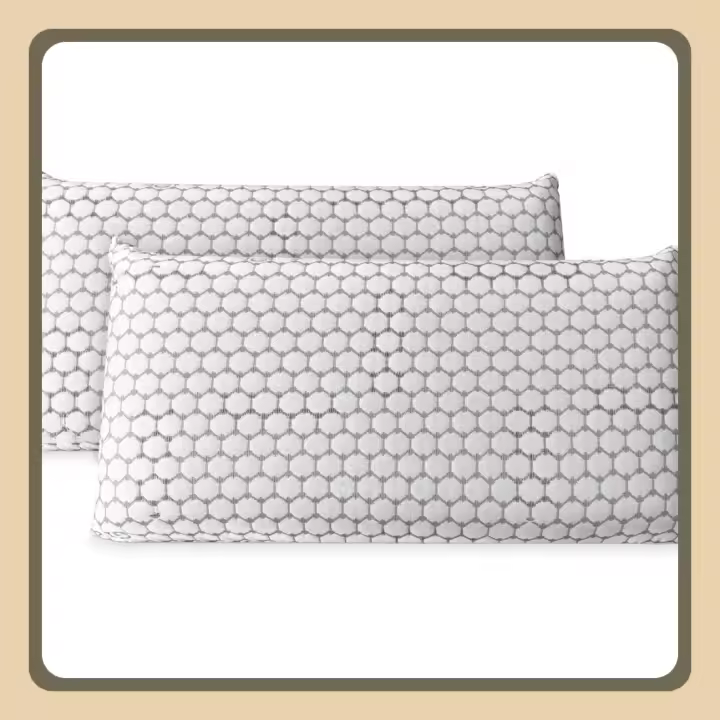 Almohada Viscoelástica Carbono |   Máximo Confort y Excelente Adaptabilidad con Propiedades Antiestrés |   2 Unidades de 80 x 40 cm - 1