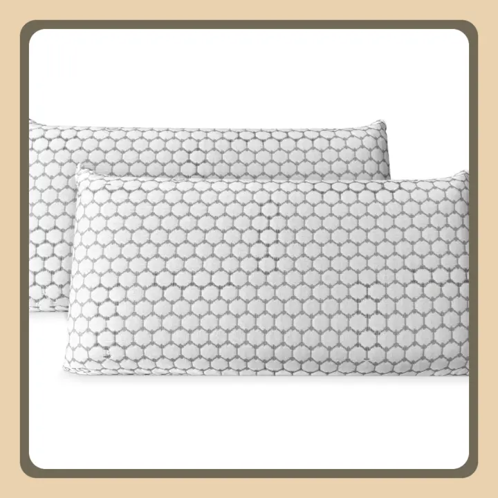 Almohada Viscoelástica Carbono |   Máximo Confort y Excelente Adaptabilidad con Propiedades Antiestrés |   2 Unidades de 80 x 40 cm - 1