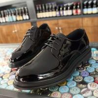 Vestido de novia para caminar en la oficina puntiagudo de talla grande para hombre, zapatos de cuero lacados de negocios, zapatos casuales para hombre - details 1