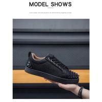 Zapatos Casuales De Placa Remachada Para Hombre, Transpirables Y Cómodos Zapatos Deportivos De Exterior, Zapatos Deportivos De Moda. - details 23