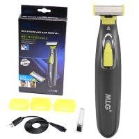 Afeitadora eléctrica para cara y cuerpo para hombres, máquina de afeitar lavable, recortadora de barba y cuerpo, bola seca húmeda, recargable - details 7