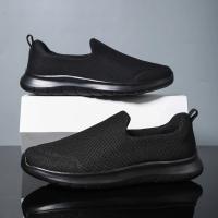 Zapatos de malla ligeros y transpirables para hombre, zapatillas informales antideslizantes para caminar al aire libre, zapatos de conducción, talla grande - details 5