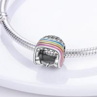 Encantos de Mariposa de Plata Esterlina S925 100% Real para Mujeres Regalo de Cumpleaños Joyería Fina con Pulsera Original de 3mm y Bangle de Metal Material Principal ZIRCON - details 8