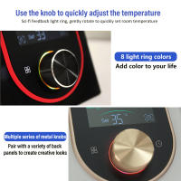 Controlador de temperatura programable para el hogar, termostato de perilla inteligente WiFi, calefacción de suelo, caldera de agua y Gas, pantalla táctil LED, Google Home - details 3