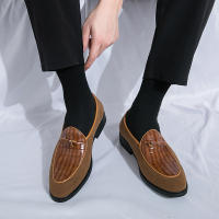 Mocasines de piel sintética para hombre, zapatos informales de cuero sintético, a la moda, para negocios, bodas y fiestas - details 10