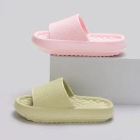 Chanclas de Plataforma Suaves Eva para Mujer Antideslizantes, Flat, 4cm de Espesor, Verano 2024, Uso Interior, Zapatillas de Baño, Moda - details 3