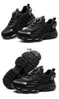 Zapatos de seguridad con botón giratorio para hombre, zapatillas con punta de acero, botas de seguridad para el trabajo a prueba de perforaciones, zapatos deportivos de trabajo con cojín de aire, botas antigolpes - details 15