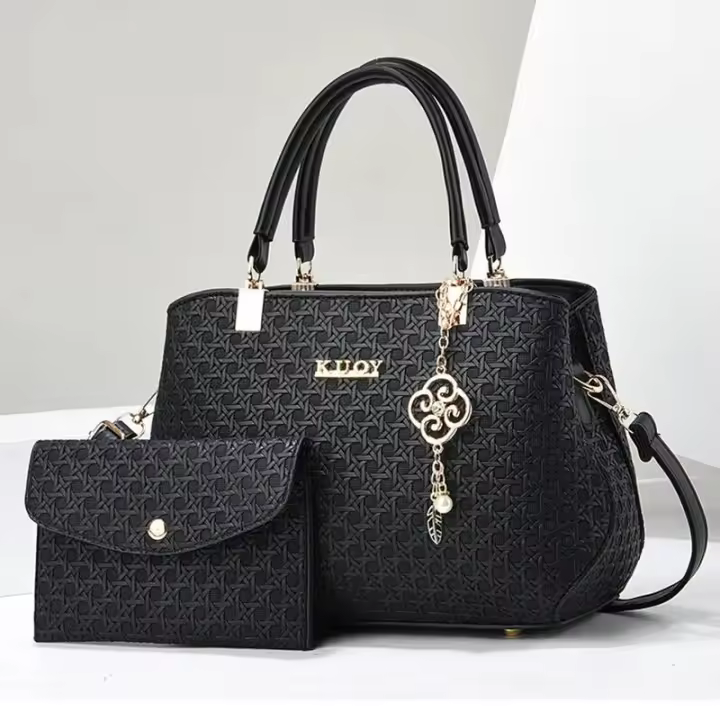 Conjunto de Bolso Madre e Hijo Leten Bolso de Hombro de Moda Casual de Gran Capacidad - 1