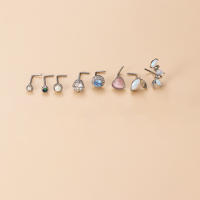 Piercing de acero inoxidable para el tabique de la nariz, piercing quirúrgico de 2 piezas, joyería corporal de alta calidad, venta al por mayor - details 6