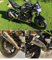 Z900 Slip-on Motorcycle Exhuast Middle Link Pipe Escape Muffler Adapter Connect Pipe Catalytic Delete Z 900 Stainless steel - details 7