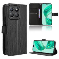 Flip para Honor X8C, Cartera de cuero PU, Funda de teléfono duradera retro a prueba de golpes - details 3