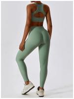 Sujetadores deportivos para mujer, ropa interior de alta intensidad para gimnasio, correr, Yoga, hermosa espalda seca, a prueba de golpes, sujetador de entrenamiento de canalé, Fitness sin costuras - details 11