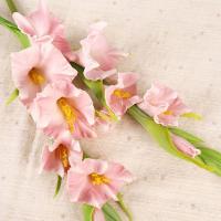 Ramas de Gladiolus artificiales de PU, tacto Real, simulación hecha a mano, flor de Gladiolus, arte Floral, flores falsas, decoración para el hogar y la Oficina - details 13