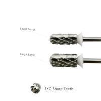 HYTOOS 5XC Broca de Clavos de Barril Punta Redonda de Carburo de Seguridad para Manicura de Gel Grueso Accesorios de Herramientas de Belleza - details 1