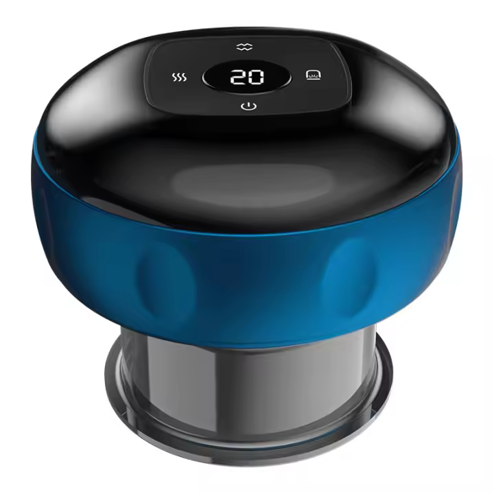 Máquina de ventosas eléctrica Instrumento de raspado respiratorio con compresión caliente, moxibustión caliente, deshumidificación de meridianos, masaje doméstico, instrumento de succión de presión negativa enlatado - 1