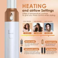 Juego de Peine caliente secador de pelo 5 en 1, plancha rizadora profesional, herramienta de peinado, Airwrap, secador de pelo para el hogar - details 4
