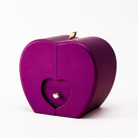 Collar Personalizado de Cobre con Colgante de Proyección 100 Lenguas Caja de Joyería en Forma de Manzana con Rosa Conservada Perfecto para el Día de la Madre - details 16