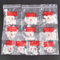 500 unids/bolsa punta cuadrada corta hecha en Francia que cubre 10 (0-9) uñas acrílicas artificiales transparentes/naturales VA-0 - details 5