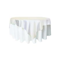 Mantel de Satén con Overlay Paño de Poliéster Lavable para Bodas, Fiestas y Banquetes 90x90“ - details 4