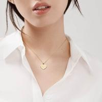 Regreso al collar con colgante de cuentas de corazón de oro rosa de 18 quilates de ΤΙFFANY con colgante en forma de corazón grabado, de estilo único - details 1