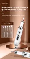 Kit de Taladro de Uñas Recargable por USB, Herramienta Profesional de Manicura y Pedicura Eléctrica con 12 Cabezales - details 0