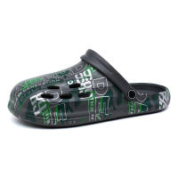 Zuecos de jardín para hombre, zapatillas informales grises, sandalias ligeras sin cordones con parte superior transpirable - details 18
