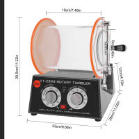Pulidor de Banco de joyería KT-2000, Kit de máquina pulidora de joyas, 220V, 60W, 1-5 velocidades ajustables, negro, aluminio naranja, cobre - details 6