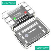 Fuente de alimentación ATX, tablero de ruptura con estuche acrílico, 3,3 V, 5V, 12V, -12V, voltaje de salida y 12 puertos USB, salida máxima de 3A - details 1