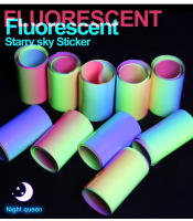 Pegatinas de Arte de Uñas Fluorescentes Clou Beaute 10 Rolls Caja Gradiente Neón Naranja Caramelo Cielo Estrellado Papel de Transferencia Colorido - details 3
