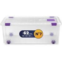 Caja de Almacenamiento de Plástico Grande Multiusos con Ruedas 730 x 405 x 265 - details 1