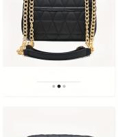 Bolso de Hombro Acolchado con Cadena Dorada Estilo Vintage Negro, Cierre Seguro, Forro de Poliéster, Accesorio Elegante, Construcción Duradera para Ocasiones Casuales y Formales - details 13